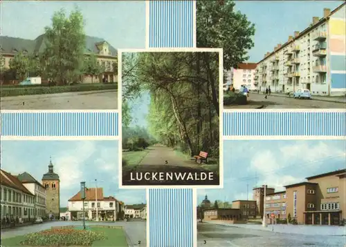 Luckenwalde Bahnhof Stadttheater Leninplatz Stadtpark / Luckenwalde /Teltow-Flaeming LKR