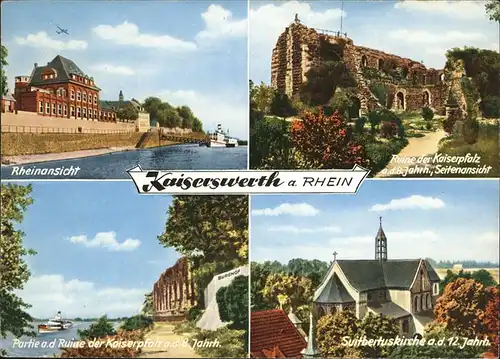 Kaiserswerth Ruine Suitbertus Kirche Schiff  / Duesseldorf /Duesseldorf Stadtkreis