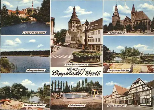 Lippstadt Marien Kirche Schwimbad Brauhaus Bernhardsbrunnen / Lippstadt /Soest LKR