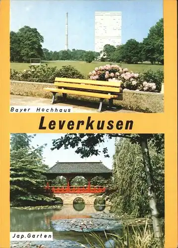 Leverkusen Bayer Hochhaus Japanischer Garten / Leverkusen /Leverkusen Stadtkreis
