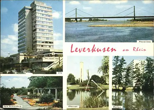 Leverkusen Rheinbruecke Park  Manfort Alkenrath  / Leverkusen /Leverkusen Stadtkreis