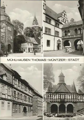 Muehlhausen Thueringen Rathaushof Brunnen  / Muehlhausen Thueringen /Unstrut-Hainich-Kreis LKR