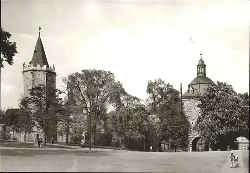 Muehlhausen Thueringen Inneres Frauentor Rabenturm / Muehlhausen Thueringen /Unstrut-Hainich-Kreis LKR