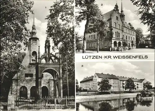 Luetzen Rathaus
Gustav-Adolf-Denkmal
Schwanenteich / Luetzen /Burgenlandkreis LKR