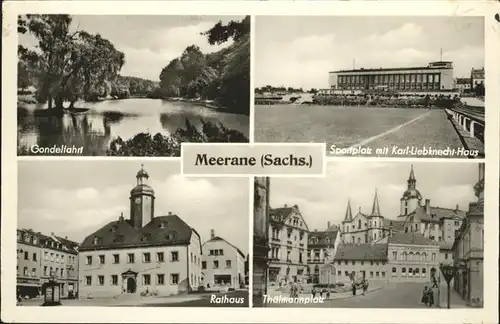 Meerane Gondelfahrt
Sportplatz
Rathaus / Meerane /Zwickau LKR