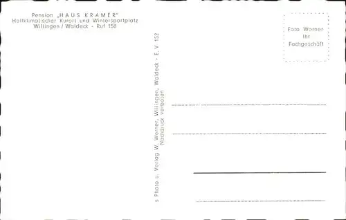 Willingen Sauerland Pension Haus Kramer / Willingen (Upland) /Waldeck-Frankenberg LKR