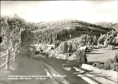 Willingen Sauerland Wintersportplatz Stryck / Willingen (Upland) /Waldeck-Frankenberg LKR