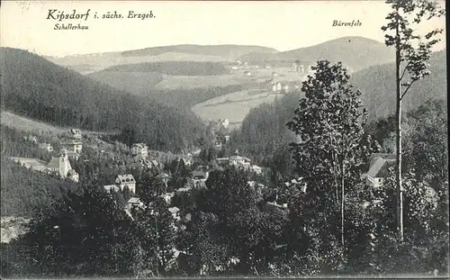 Kipsdorf Schellerhaus Baerenfels Panorama / Altenberg /Saechsische Schweiz-Osterzgebirge LKR