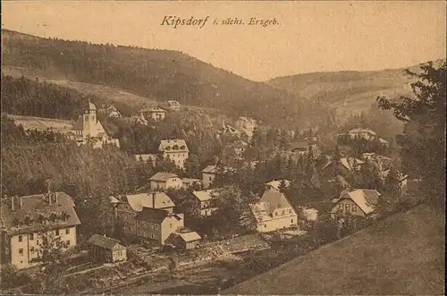 Kipsdorf Teilansicht Panorama / Altenberg /Saechsische Schweiz-Osterzgebirge LKR