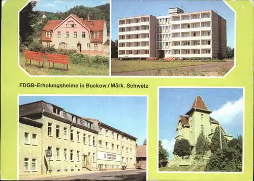 Buckow Maerkische Schweiz FDGB Erholungsheim / Buckow Maerkische Schweiz /Maerkisch-Oderland LKR