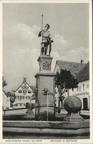 Graefenberg Brunnen Rathaus / Graefenberg /Forchheim LKR