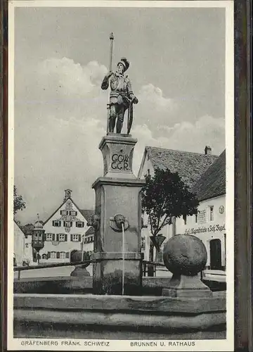 Graefenberg Brunnen Rathaus / Graefenberg /Forchheim LKR