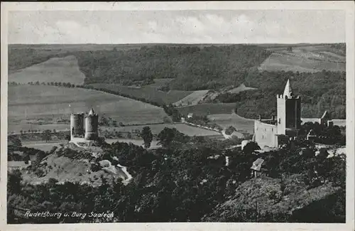 Rudelsburg Burg Saaleck / Bad Koesen /Burgenlandkreis LKR