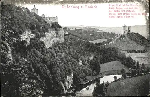 Rudelsburg Saaleck / Bad Koesen /Burgenlandkreis LKR