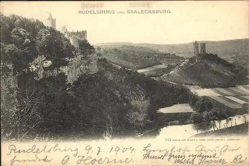 Rudelsburg Saalecksburg / Bad Koesen /Burgenlandkreis LKR