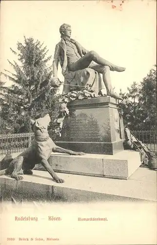 Rudelsburg Bismarck Denkmal  / Bad Koesen /Burgenlandkreis LKR