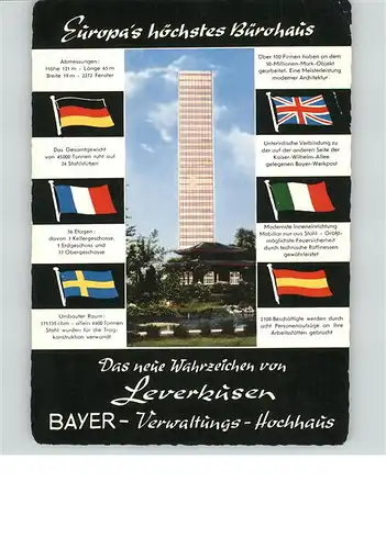 Leverkusen Bayer-Hochhaus / Leverkusen /Leverkusen Stadtkreis