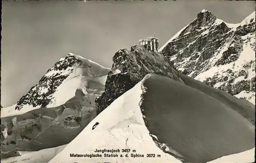 Jungfraujoch Meteoolog. Station
Sphinx 3572 m / Jungfrau /Rg. Finsteraarhorn