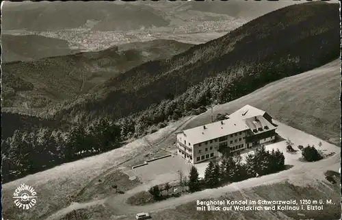 Kandel Waldkirch Breisgau Berghotel Kandel Waldkirch Kollnau Fliegeraufnahme / Waldkirch /Emmendingen LKR