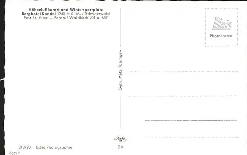 Kandel Waldkirch Breisgau  / Waldkirch /Emmendingen LKR