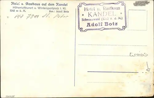 Kandel Waldkirch Breisgau Hotel Rasthaus / Waldkirch /Emmendingen LKR