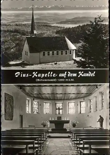 Kandel Waldkirch Breisgau Pius Kapelle / Waldkirch /Emmendingen LKR