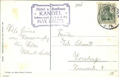 Kandel Waldkirch Breisgau Hotel Rasthaus  / Waldkirch /Emmendingen LKR