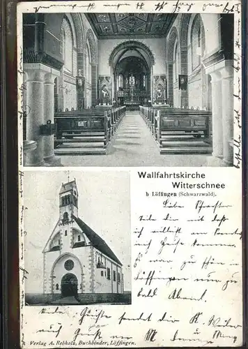 Loeffingen Wallfahrtskirche Witterschnee / Loeffingen /Breisgau-Hochschwarzwald LKR