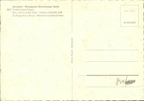 Thalkirchdorf Konstanzer Hof / Oberstaufen /Oberallgaeu LKR