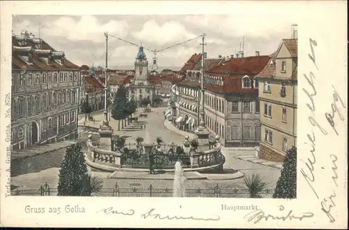 Gotha Thueringen Hauptmarkt / Gotha /Gotha LKR