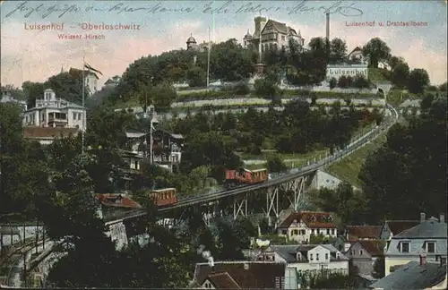 Loschwitz Oberloschwitz Luisenhof Weisser Hirsch Drahtseilbahn / Dresden /Dresden Stadtkreis