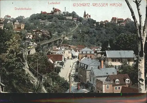 Loschwitz Weisser Hirsch Luisenhof Drahtseilbahn / Dresden /Dresden Stadtkreis