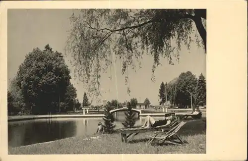 Langebrueck Liegeplatz Waldbad / Dresden /Dresden Stadtkreis