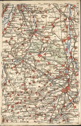 Altenburg Thueringen Wonakarte / Altenburg /Altenburger Land LKR