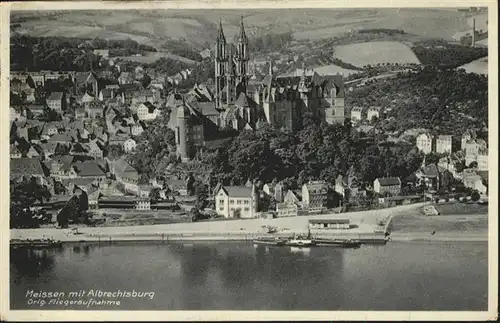 Meissen Elbe Sachsen Albrechtsburg Fliegeraufnahme  / Meissen /Meissen LKR