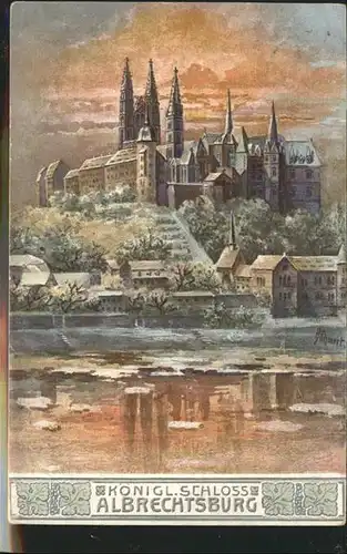 Meissen Elbe Sachsen Albrechtsburg Kuenstler Boehmert / Meissen /Meissen LKR