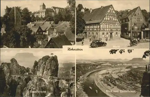 Hohnstein Markt Basteibruecke Basteifelsen /  /