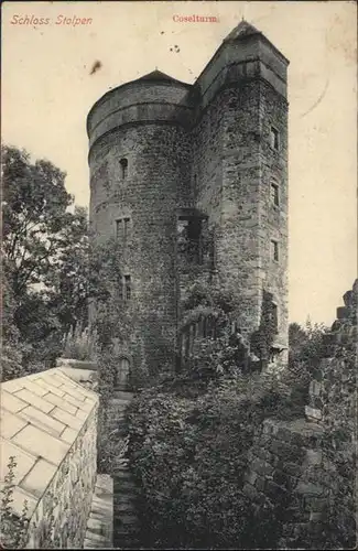 Stolpen Schloss Stolpen Coselturm / Stolpen /Saechsische Schweiz-Osterzgebirge LKR