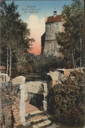 Stolpen Brunnen Steigerturm / Stolpen /Saechsische Schweiz-Osterzgebirge LKR