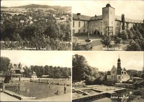 Rodewisch Pestalozzi Schule Schloss Cafe Schwimmbad / Rodewisch /Vogtlandkreis LKR