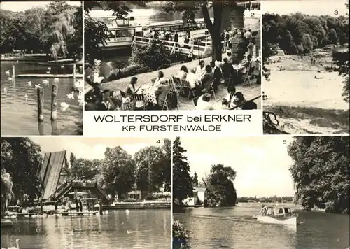 Woltersdorf Erkner Boot See Schwan / Woltersdorf Erkner /Oder-Spree LKR