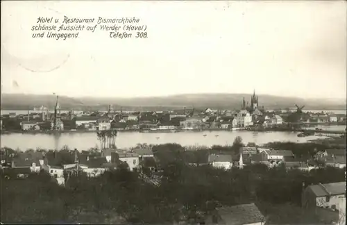 Werder Havel Hotel Restaurant Bismarckhoehe / Werder /Potsdam-Mittelmark LKR