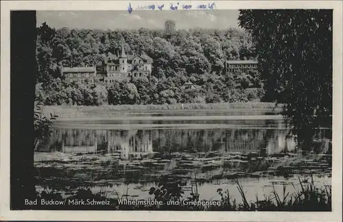 Buckow Maerkische Schweiz Wilhelmshoehe Griepensee / Buckow Maerkische Schweiz /Maerkisch-Oderland LKR