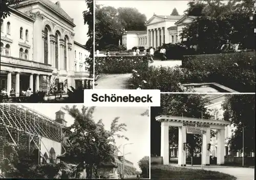 Schoenebeck Elbe Sanatorium Lindenbad Gradierwerk  / Schoenebeck /Salzlandkreis LKR