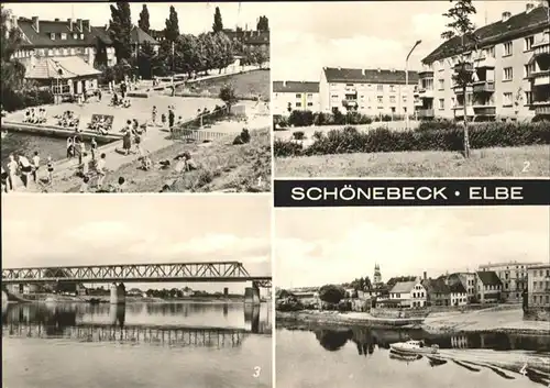 Schoenebeck Elbe Elbbruecke Bad / Schoenebeck /Salzlandkreis LKR