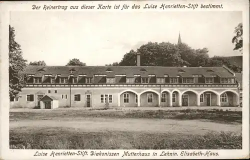 Lehnin Luise Henrietten Stift Diakonissenmutterhaus Elisabeth Haus / Kloster Lehnin /Potsdam-Mittelmark LKR