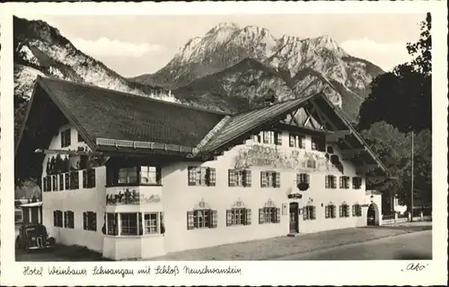 Schwangau Hotel Weinbauer Schloss Neuschwanstein / Schwangau /Ostallgaeu LKR