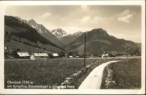 Oberjoch Rotspitze Entschenkopf Imberger Hof / Bad Hindelang /Oberallgaeu LKR