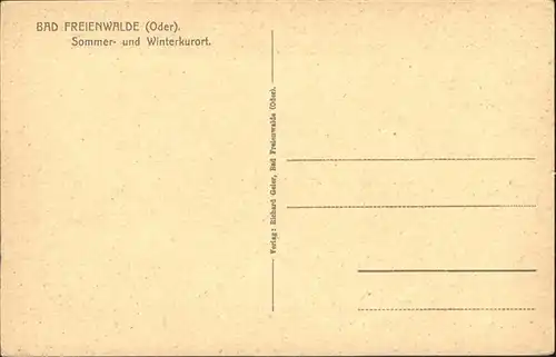 Bad Freienwalde Papenmuehle / Bad Freienwalde /Maerkisch-Oderland LKR