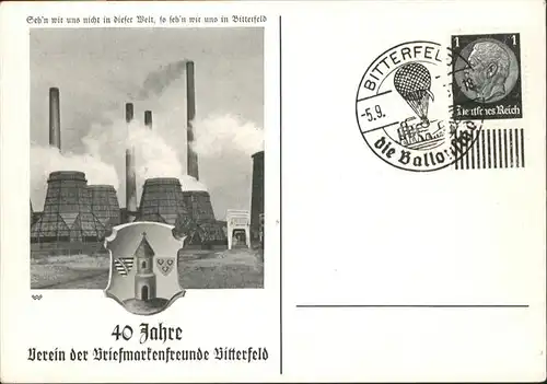 Bitterfeld Verein Briefmarkenfreunde / Bitterfeld /Anhalt-Bitterfeld LKR